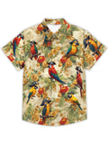 Animal Hawaiian Shirt for Men Halloween Short Sleeve Tropical Holiday Shirt