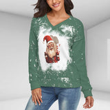 Christmas Top   Printed Elegant Long Sleeve Top