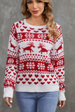 Christmas Round Neck Pullover Loose Women's Clothing