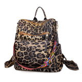 Paziye Fashion Leopard Backpack