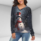 Christmas Top   Printed Holiday Long Sleeve Top