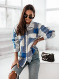 Colorful Plaid Shirt and Woolen Jacket